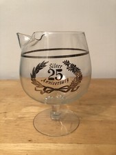 ARGENT - 25ème anniversaire de MARIAGE - Verre à tige - Gobelet - Centre de table - Pichet - Comme neuf