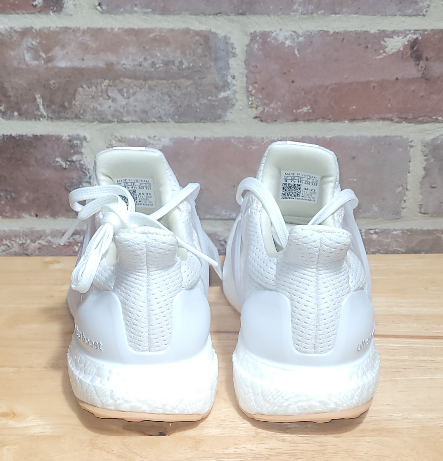 New Womens Adidas Ultraboost 1.0 White Gum Silver Running Shoes ID9689 ...
