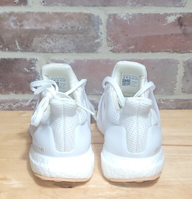 New Womens Adidas Ultraboost 1.0 White Gum Silver Running Shoes