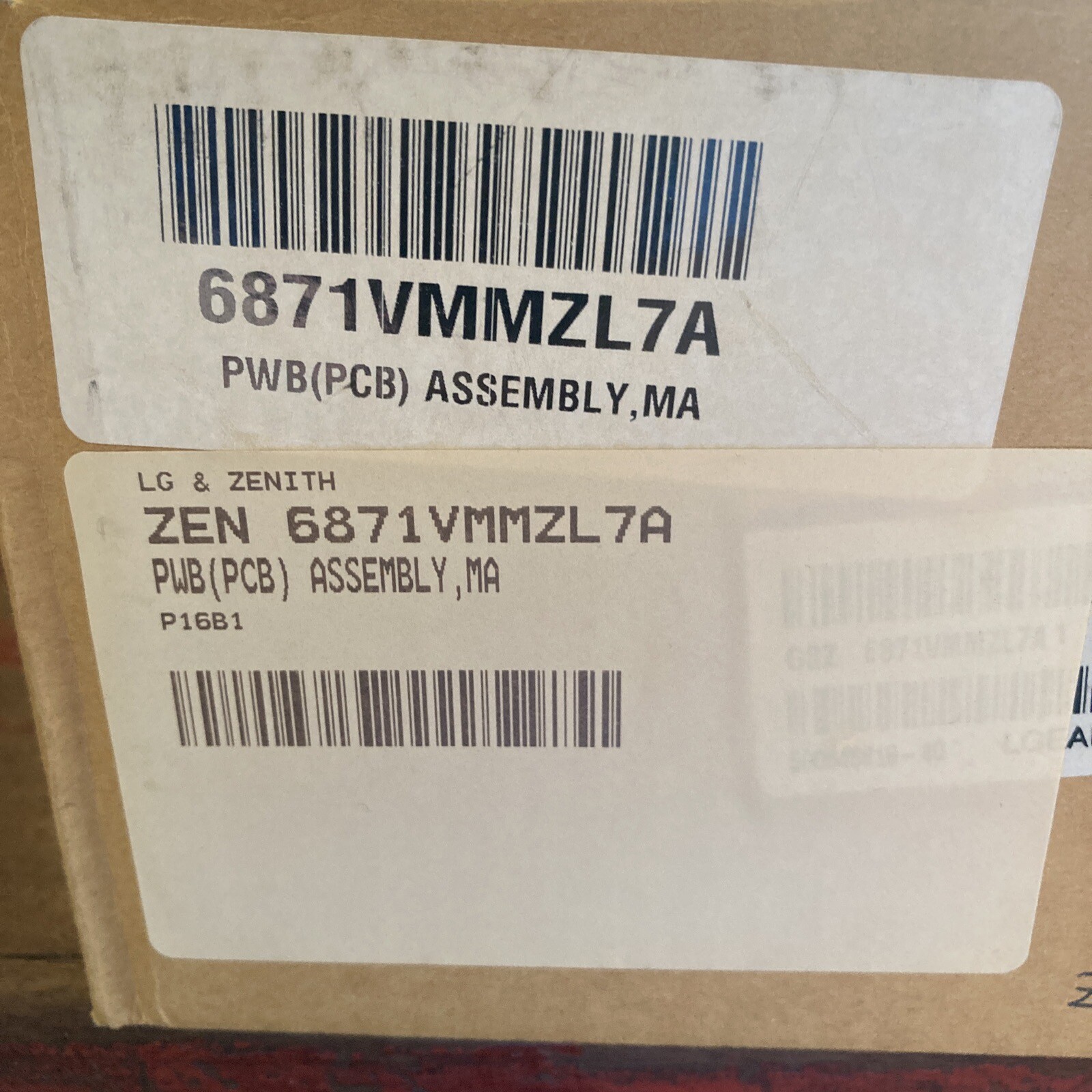ZENITH / LG Main PCB Assembly 6871VMMZL7A NEW