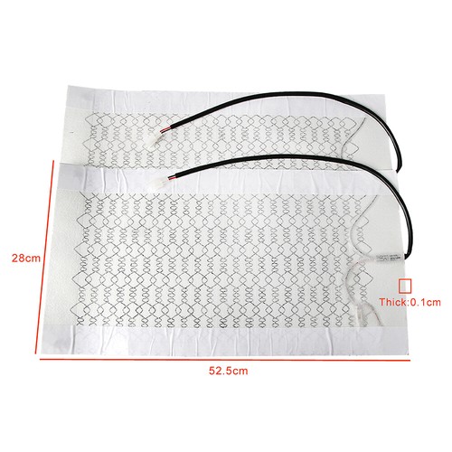 4pcs Carbon Fiber Heated Cushion Cars Seat Heater Pad Hi-Off-Lo Switch Kit 12V - Picture 3 of 9