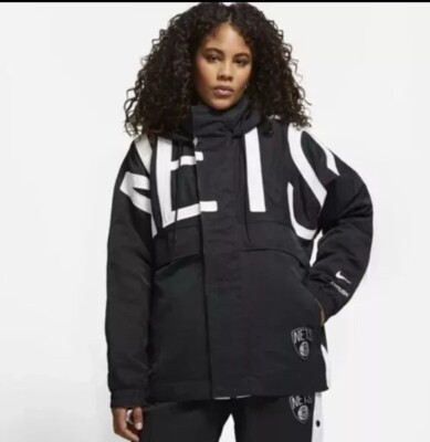 Nike x Ambush NBA Collection Brooklyn Nets Jacket Women s Sz Small (DB8576-010)