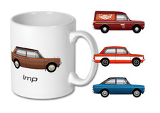 MUG - HILLMAN IMP  (Various Models) - Double Sided Car Art Coffee Cup Tea