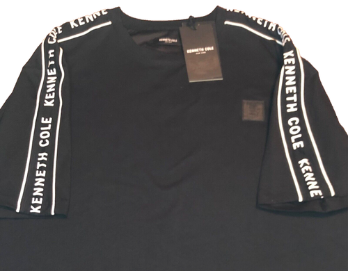 Kenneth Cole Herren Big & Tall schwarz Grafikärmel Rundhalsausschnitt T-Shirt neu mit Etikett Größe 3X - Bild 1 von 11