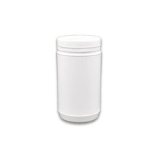 1 l - Pot rond plastique blanc PEHD