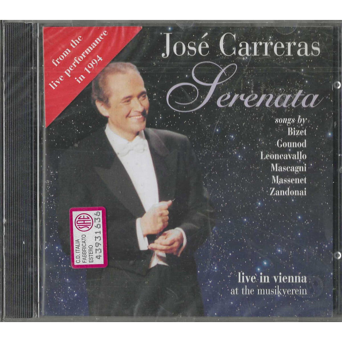 José Carreras CD Serenata / Erato – 4509985102 Sealed