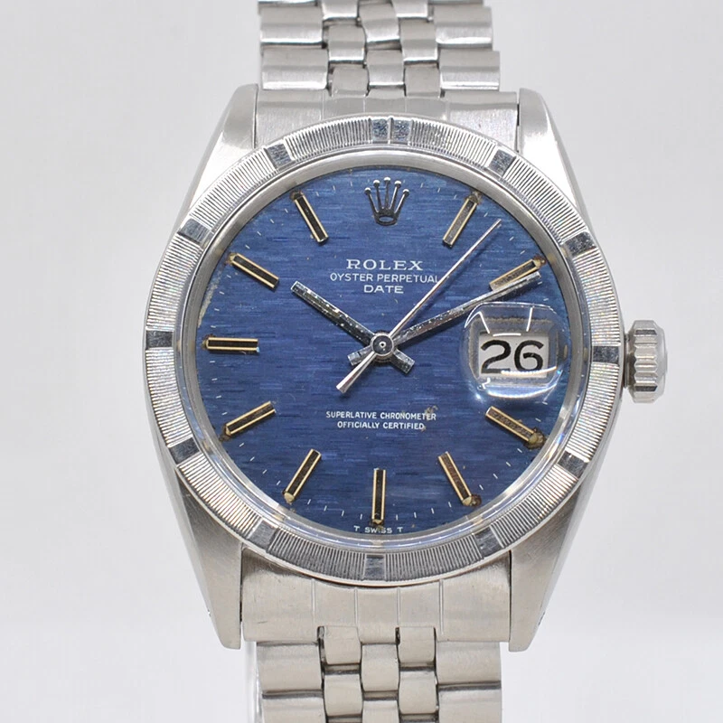 Rolex date top 34 blue