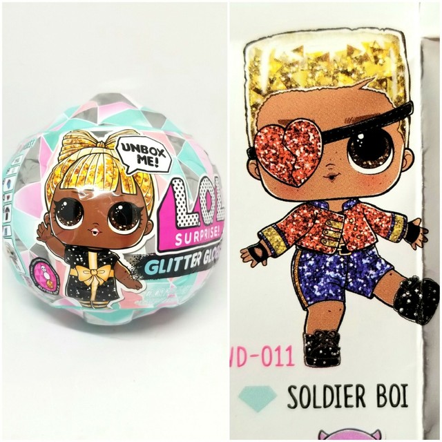 LOL Doll Surprise SOLDIER BOI GLITTER GLOBE Winter Disco ball SEALED