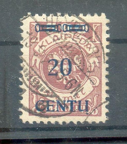 Memel 171BIII Good Type Stamped BPP (16289