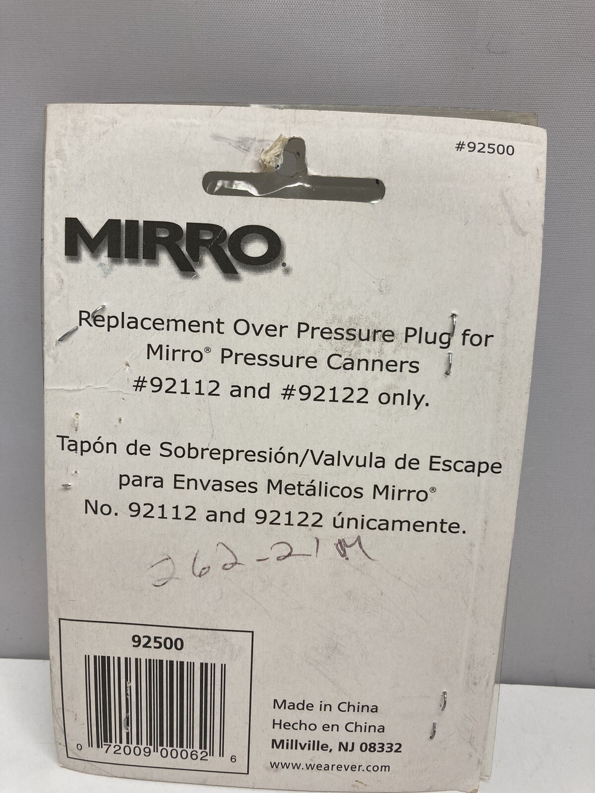 MIRRO Replacement Pressure Control for Pressure Cooker & Canner New #92500