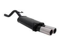 Novus EndschalldäMpfer 2X76Mm Ms-Design Stahl FüR Opel Corsa D-D +Abe