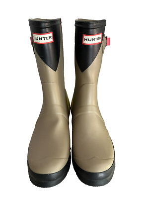Hunter Boots Original  Women's 10 Hunter Beige Rain Wellington