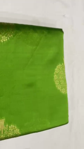Women's Kanjivaram Soft Lichi Silk Saree With Beautiful Blouse By Aadatexport - Video 1 of 1