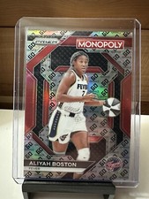 2024 WNBA Prizm Monopoly Aliyah Boston #WNBA17 Go Parallel Silver Prizm