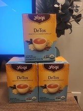 3 Yogi Detox Tea - Healthy Cleansing Formula, Herbal Supplement, - 48 Tea Bags
