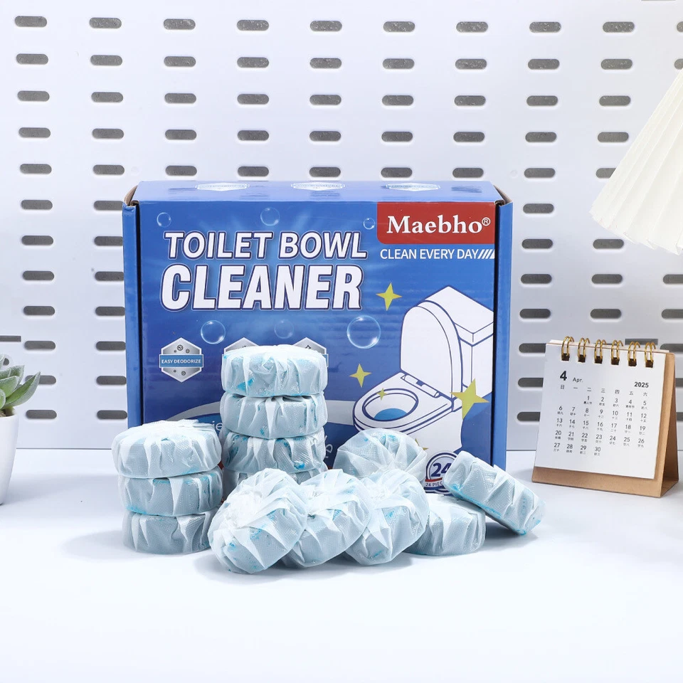 72 Stück WC Wasserkasten Tabs Entkalker und Reiniger Spülkasten Tabs Blauspüler - Bild 3 von 4