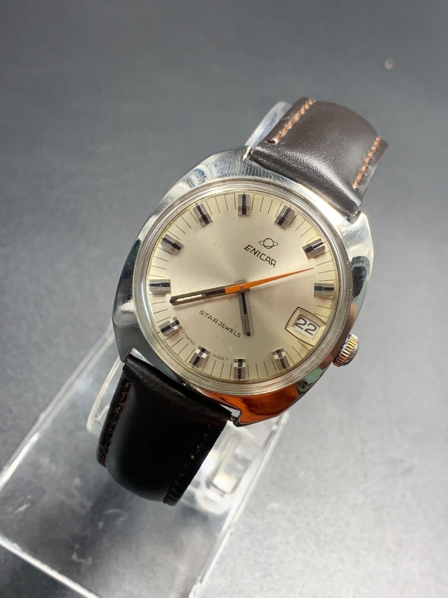 【値引無し】1970 ENICAR STAR JEWELES ビンテージ 1970'S VINTAGE ENICAR STAR JEWELS WATCH AUTOMATIC SWISS