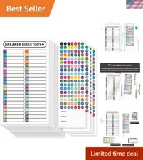 Customizable Vinyl Circuit Breaker Stickers - 16 Sheets for Quick Identification