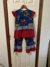Girls Transformers Pajama Set, handmade, size 12