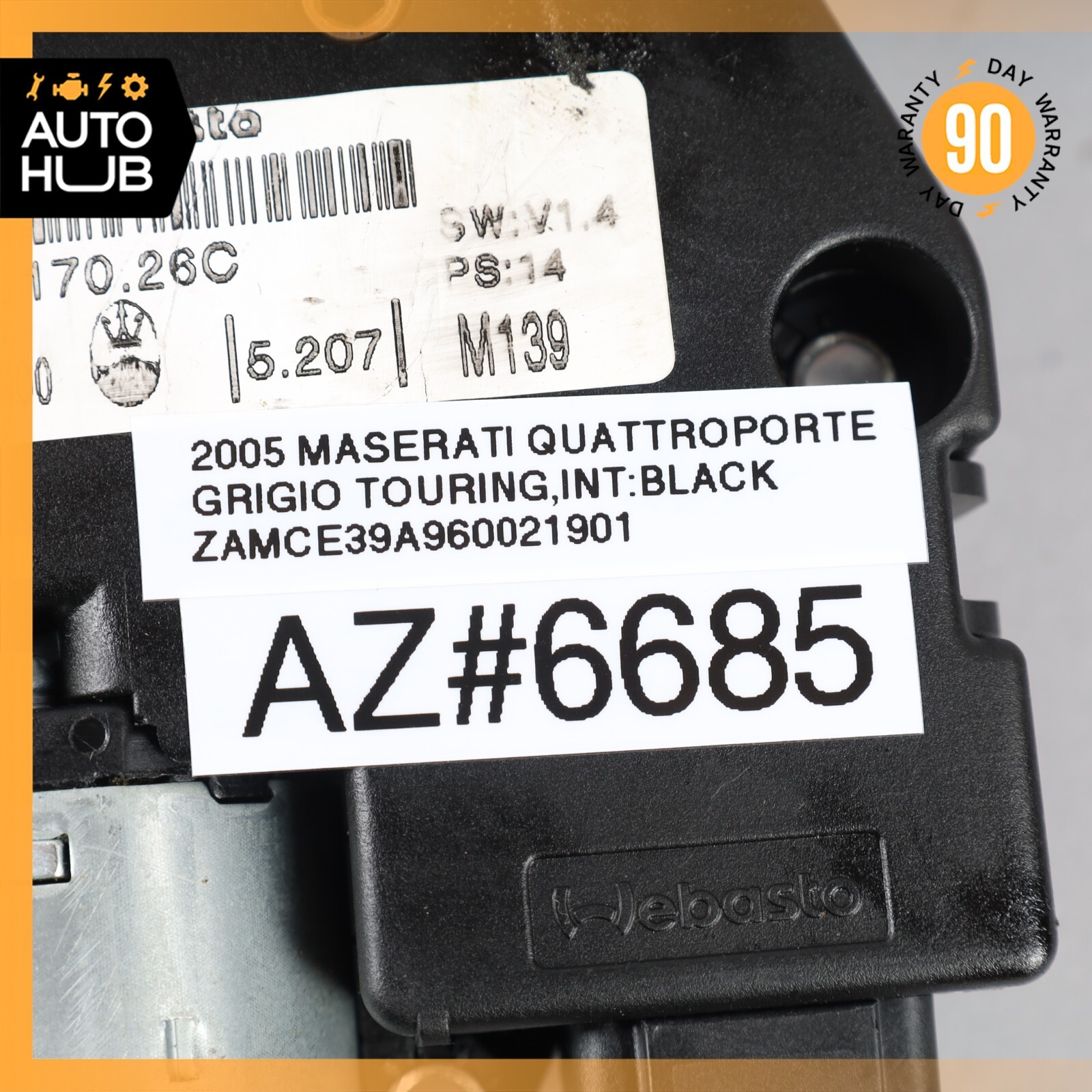 03-13 Maserati Quattroporte M139 Sunroof Sun Roof Motor 6117026 OEM