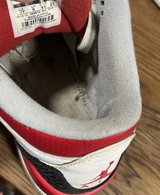 Nike Air Jordan Retro 3 GS Fire Red 2013 Size 7Y 398614-120  display picture 2