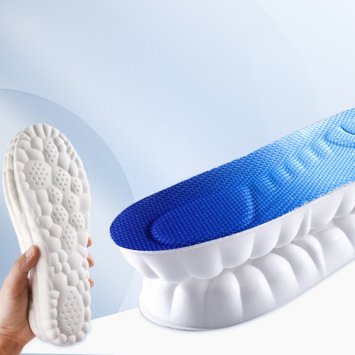 4D Work Boot Shoes Insoles Hiking Trainer Inner Gel Soles Foot Inserts Support - Picture 14 of 20