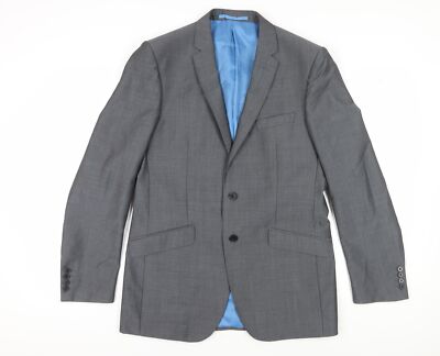 Graue Woll-Anzugjacke von Marks and Spencer, Herren, 40 L