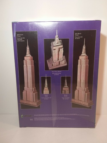 Rare Vintage Wrebbit Puzz-3D Empire State Building New Sealed 1995 / 902 Pcs - 第 2/4 張圖片