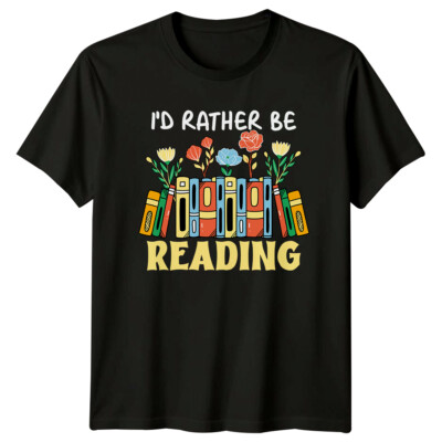 Ich würde lieber Blumen Bücher Hobbys Bücherwurm T-Shirt lesen