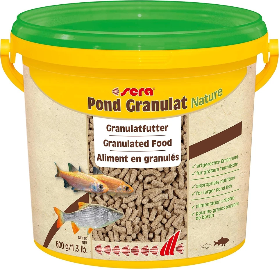 Sera Pond Granulat Nature 3,8 Ltr. (600 g) - Das Granulatfutter für größere
