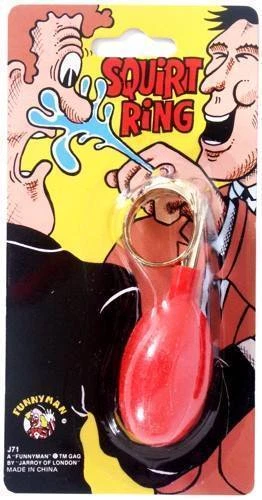 FUNNYMAN Squirt Ring Practical Joke Funny Water Retro Trick Prank Party Stocking Filler