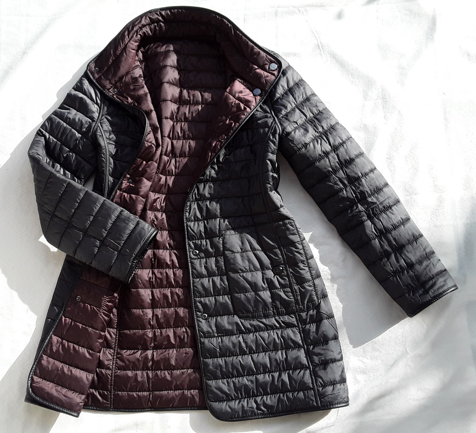 Basler Lightweight Reversible Quilted Coat 36 Jac… - image 1