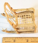 VINTAGE DOLLHOUSE WICKER ROCKING CHAIR — photo 1
