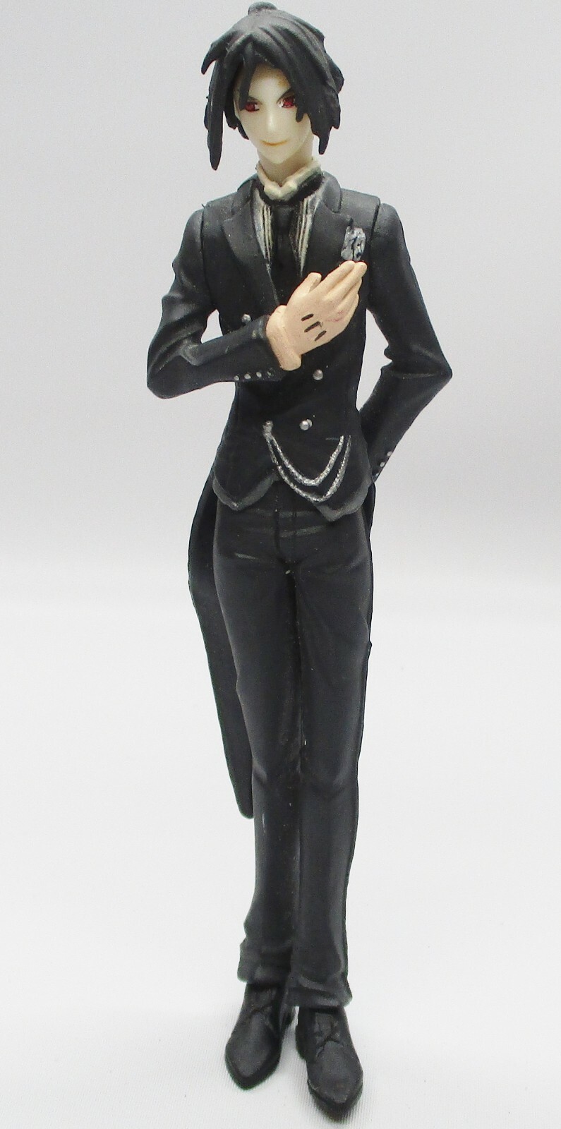 Figura de mayordomo negro Kuroshituji Sebastian Square Enix artes comerciales anime raro