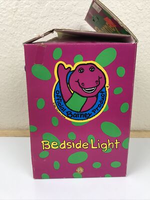 Vintage Barney The Dinosaur Bedside Lamp Night Light 1992 Lyons