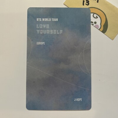 BTS J-HOPE Love Yourself World Tour Europe Official Photo Card LYS