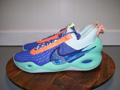 NEW SZ 14 Nike Cosmic Unity Blue Teal Green Glow Zoom Live Hyperdunk DA6725-500