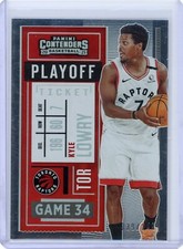 2020-21 Panini Contenders Kyle Lowry Playoff Ticket #d 39/249 - Toronto Raptors