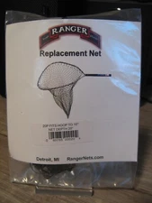 Ranger Standard Replacement Poly Fishing Net 20" Deep 20P Fits Hoop to 16"