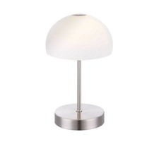 Globo Leuchten Touch Tischleuchte Snowflake Lampe LED Glas Weiß rund 5W 230V 5 W