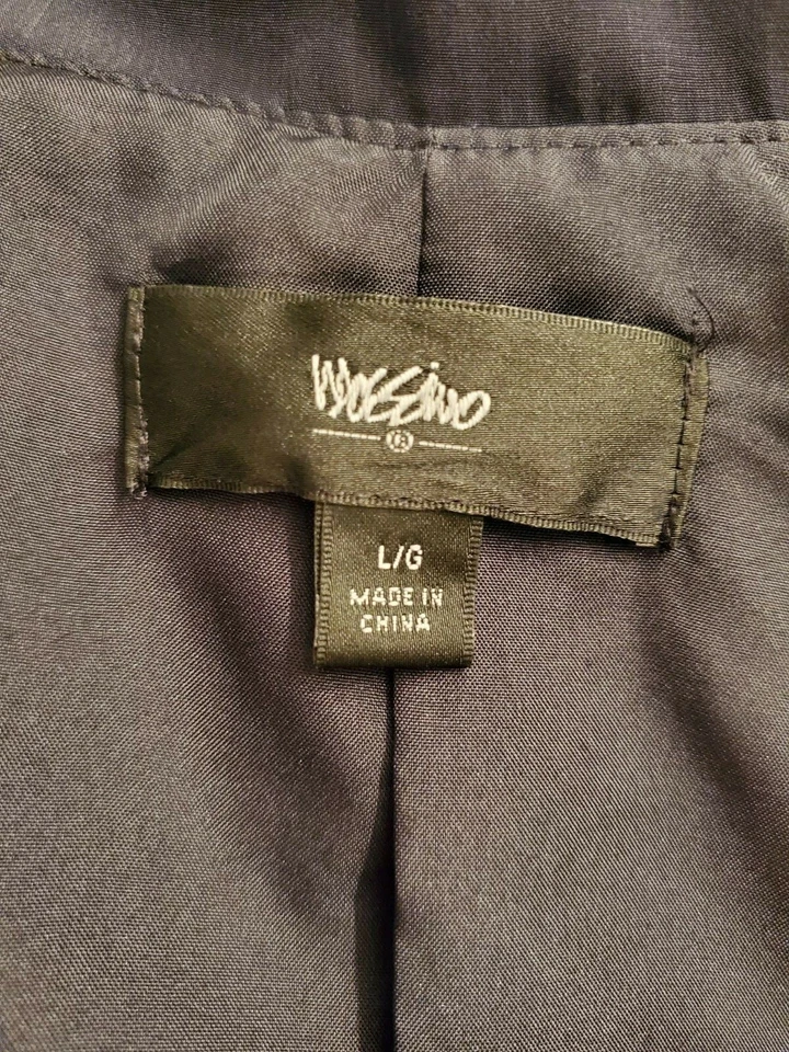 Mossimo женщин Blazer Куртка Пальто размер L большой коричневый черный белый леопард - Изображение 2 из 4