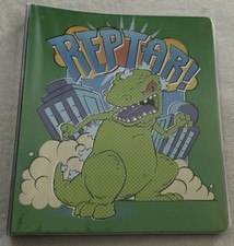 Nickelodeon Rugrats Reptar 3-Ring Binder w/ 50 Insert Sheets. Used