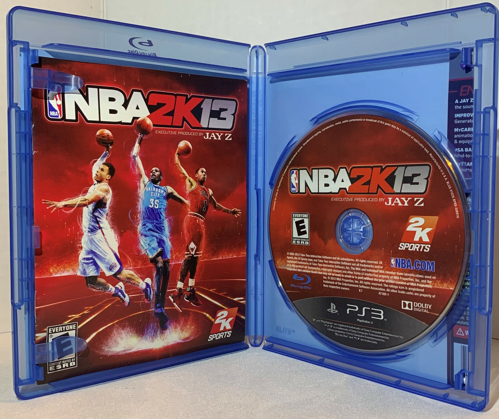 NBA 2K13 PS3 (Sony PlayStation 3, 2012) with Case and Booklet ...