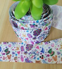 1.5 Inch 1 YD Best Day Ever, Disney Theme Park Grosgrain Ribbon, Hair Bow