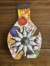 NEW Rinco Miniature Bowling Set 10 Pins and 1 Marble Bowling Bowl NIP