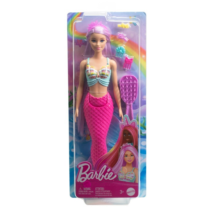 194735183692 Кукла Барби Русалка с длинными волосами Mattel 5990₽