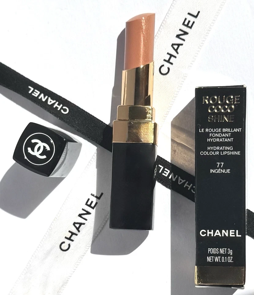 Chanel Rouge Coco Shine Hydrating Colour Lipshine 77 Ingenue 3g. - Bild 3 von 3