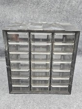 AKRO-MILS 21 Drawer Marbeled Plastic Storage Cabinet Organizer Vintage