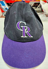 Colorado Rockies Hat OC Sports MLB Cap Black Purple Youth Adjustable