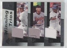 2007 SPx Winning Trios Silver 4/50 Derek Jeter Cal Ripken Jr Jose Reyes HOF 2d8